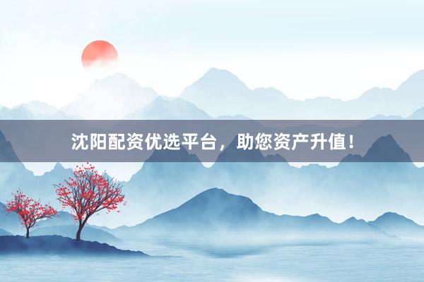 沈阳配资优选平台，助您资产升值！