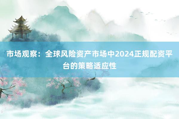 市场观察：全球风险资产市场中2024正规配资平台的策略适应性
