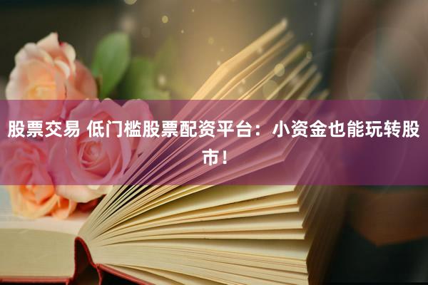 股票交易 低门槛股票配资平台：小资金也能玩转股市！